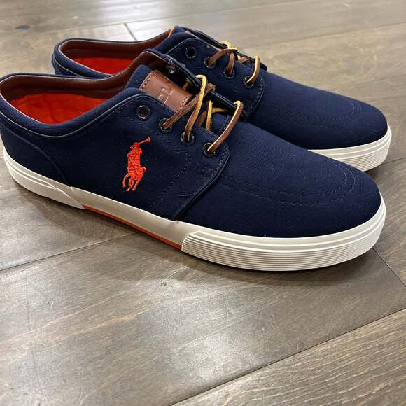 Polo Ralph Lauren Faxon Low Canvas Sneakers - Picture 1 of 7
